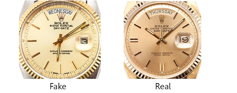 Real vs Fake Rolex Dials - Bob's Watches 