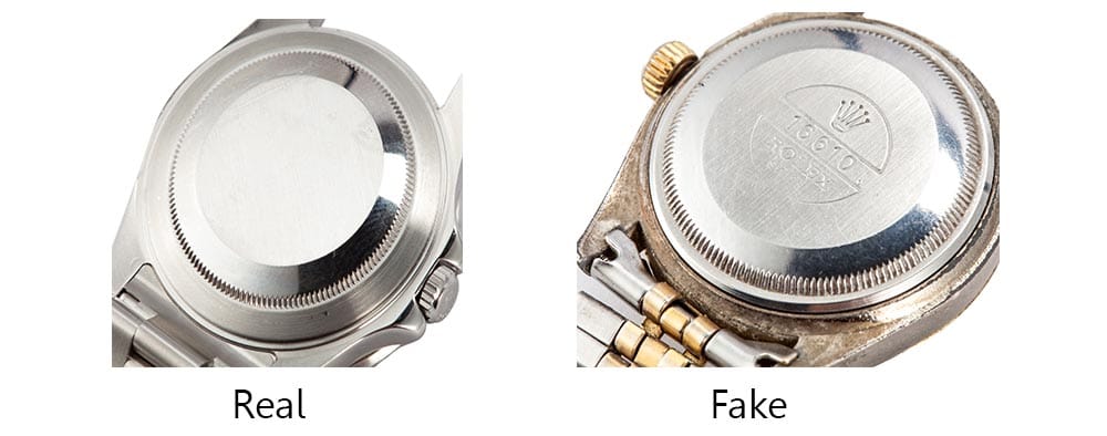 Real vs Fake Rolex Engravings - Bob's Watches 