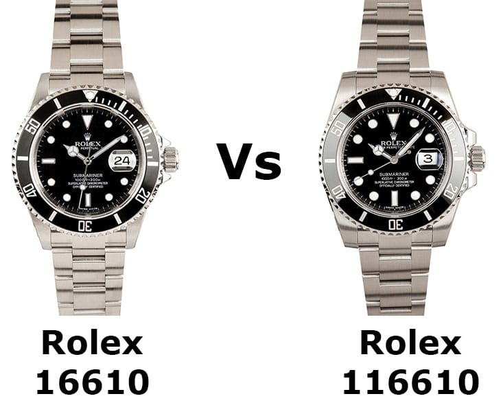 rolex 1610 vs 11610