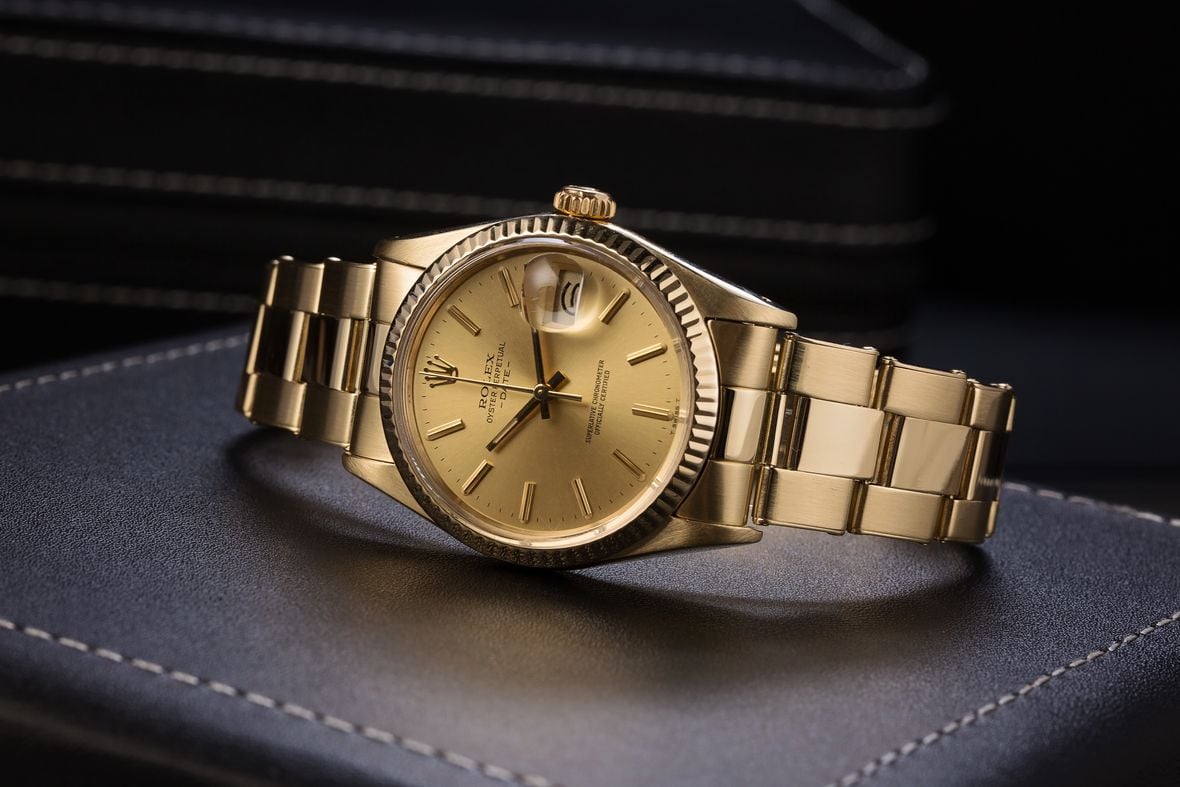 Yellow Gold Rolex Date